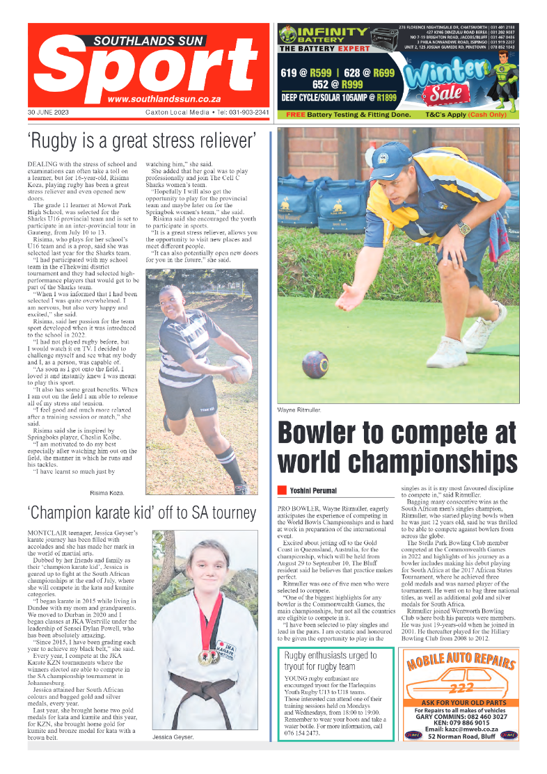 Southlands Sun 30 June 2023 page 16