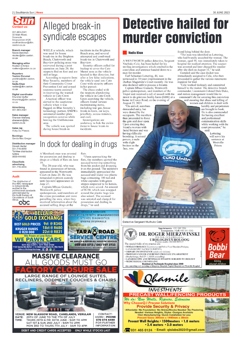 Southlands Sun 30 June 2023 page 2