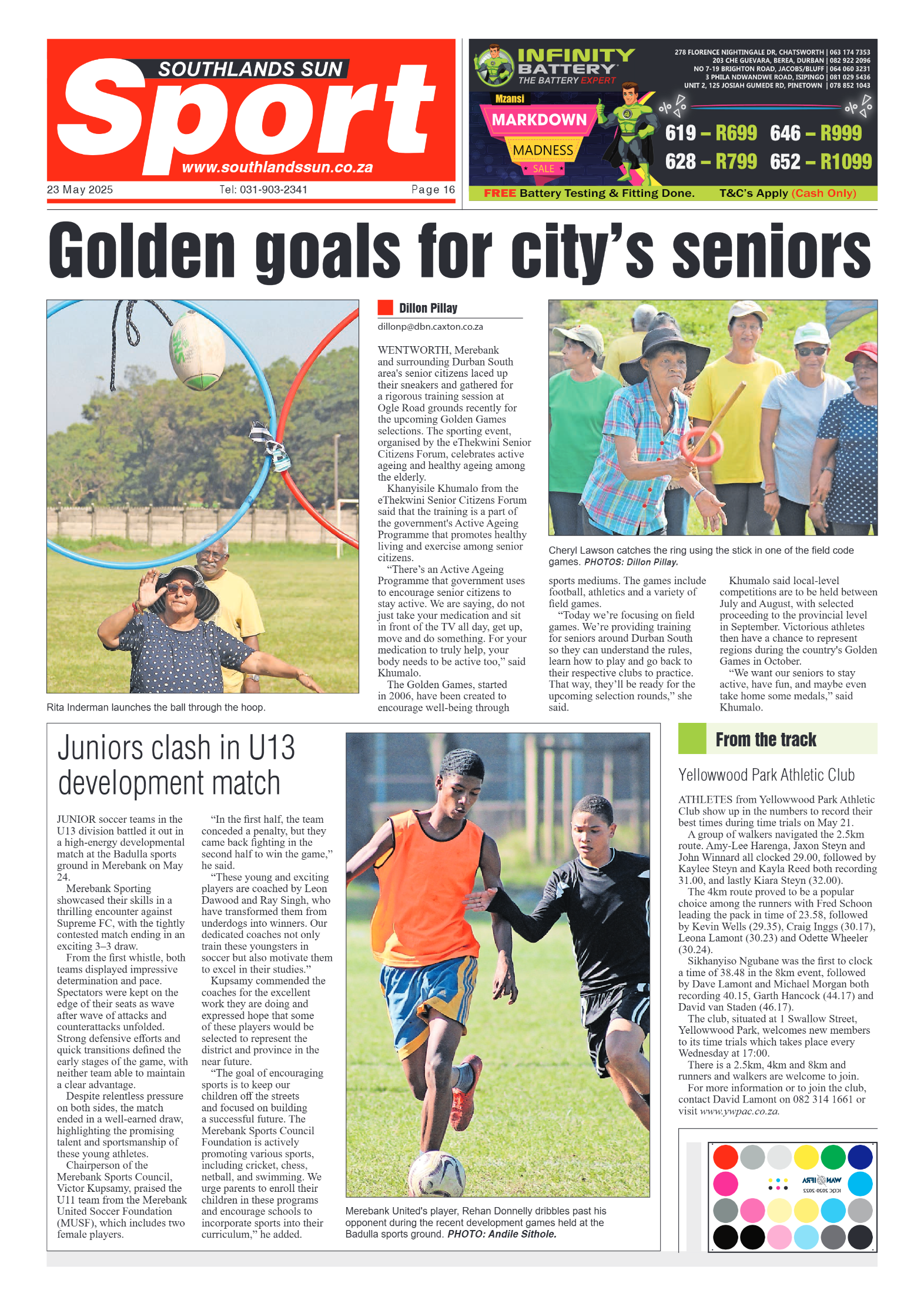 Southlands Sun 30 May 2025 page 16