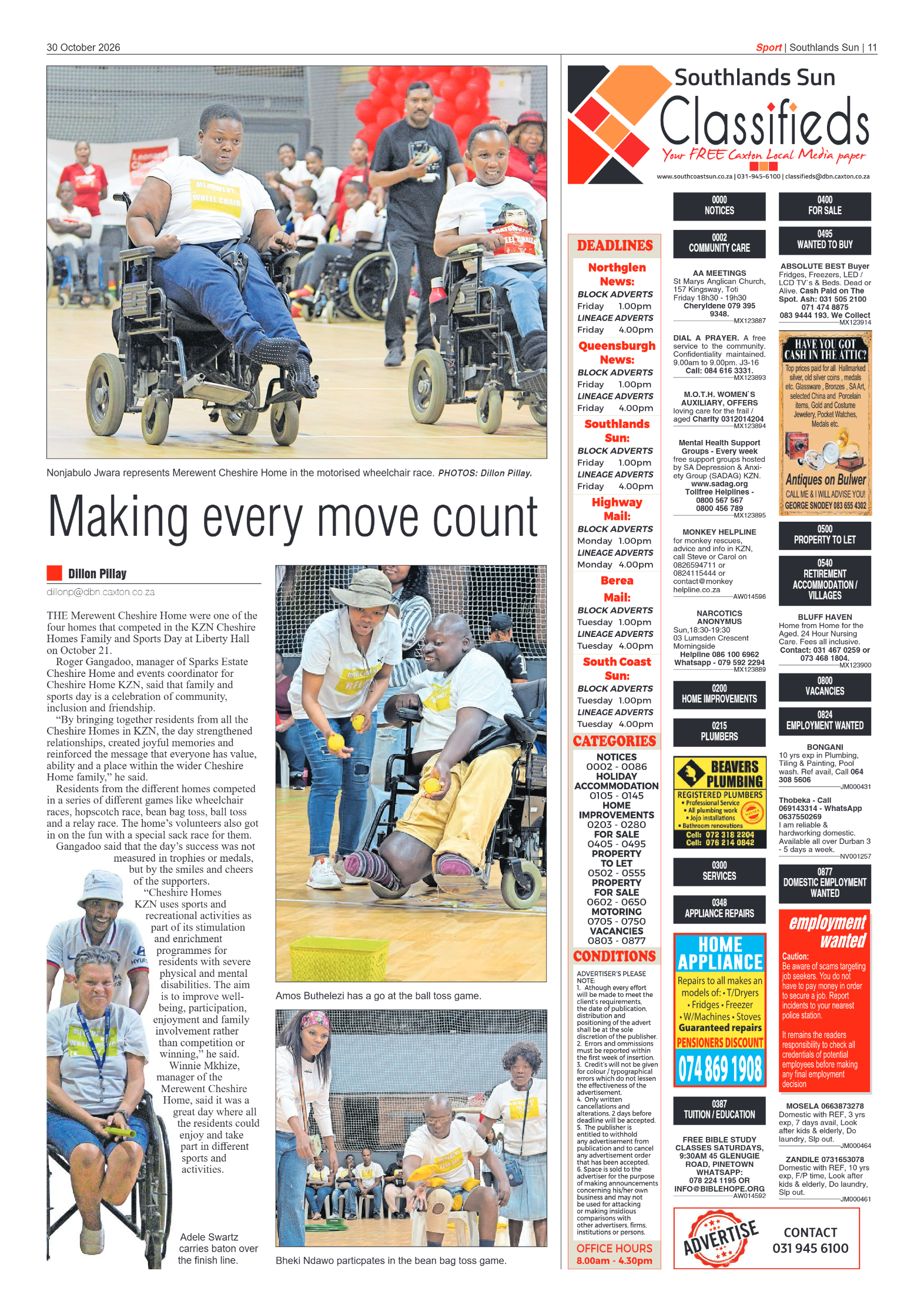 Southlands Sun 30 October 2026 page 11