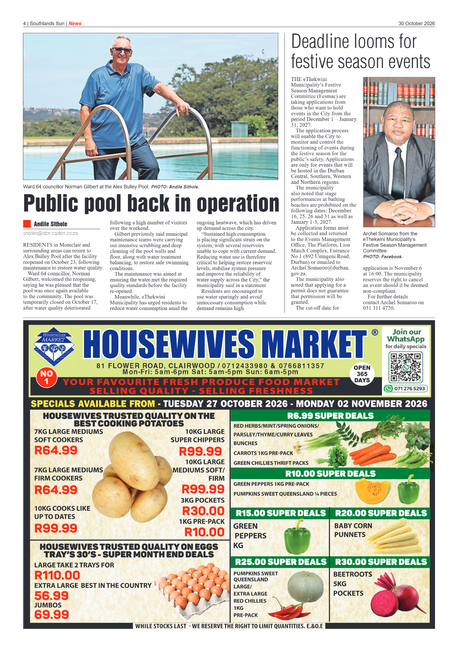 Southlands Sun 30 October 2026 page 4