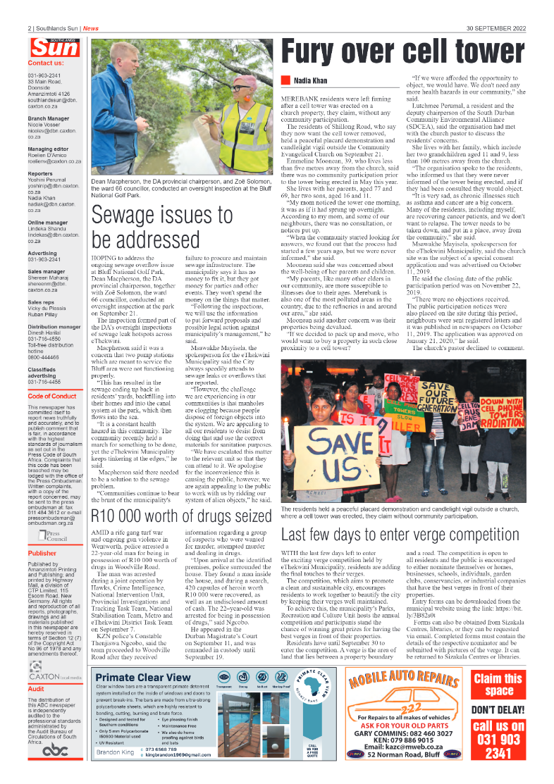 Southlands Sun 30 September 2022 page 2