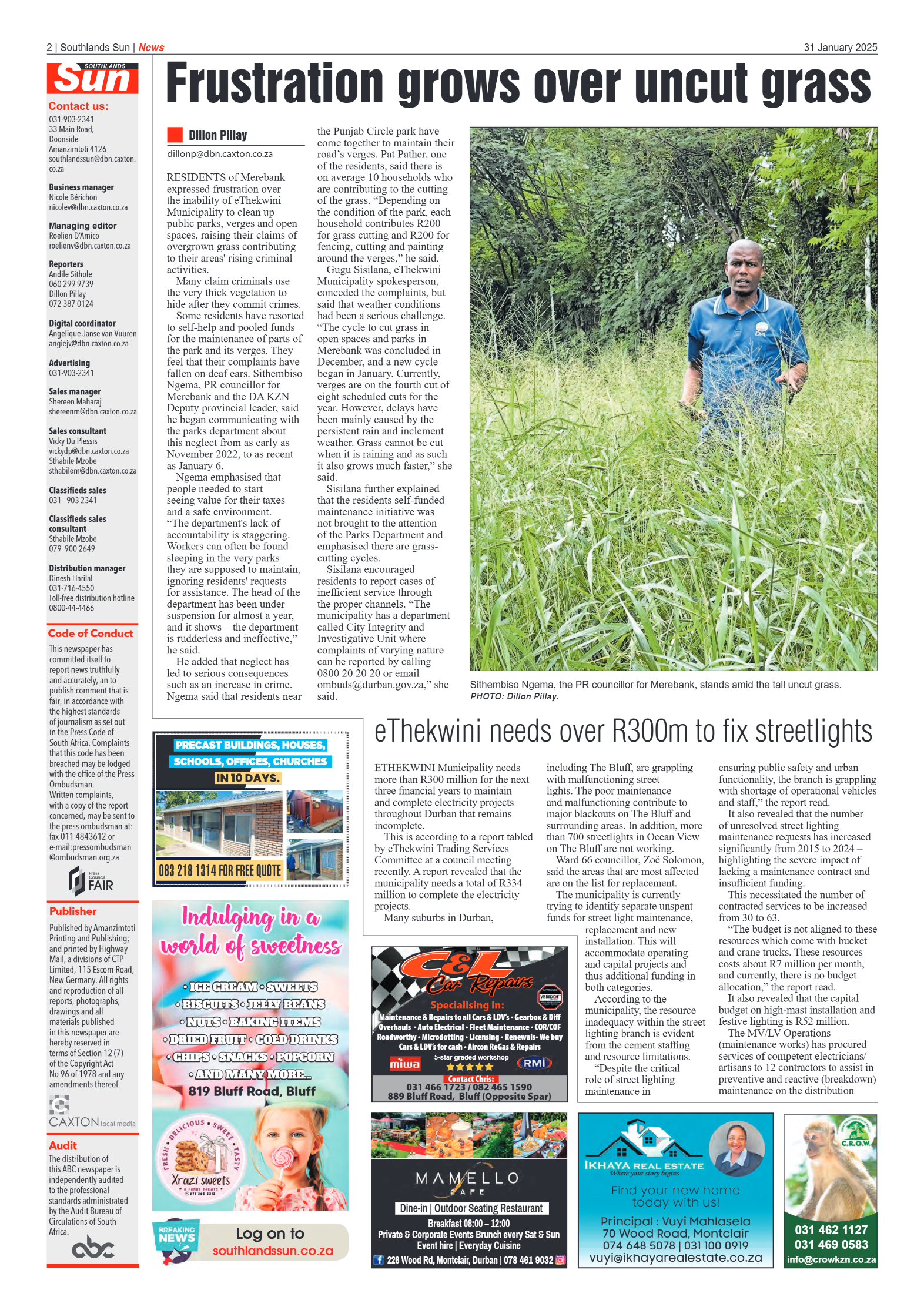 Southlands Sun 31 January 2025 page 2