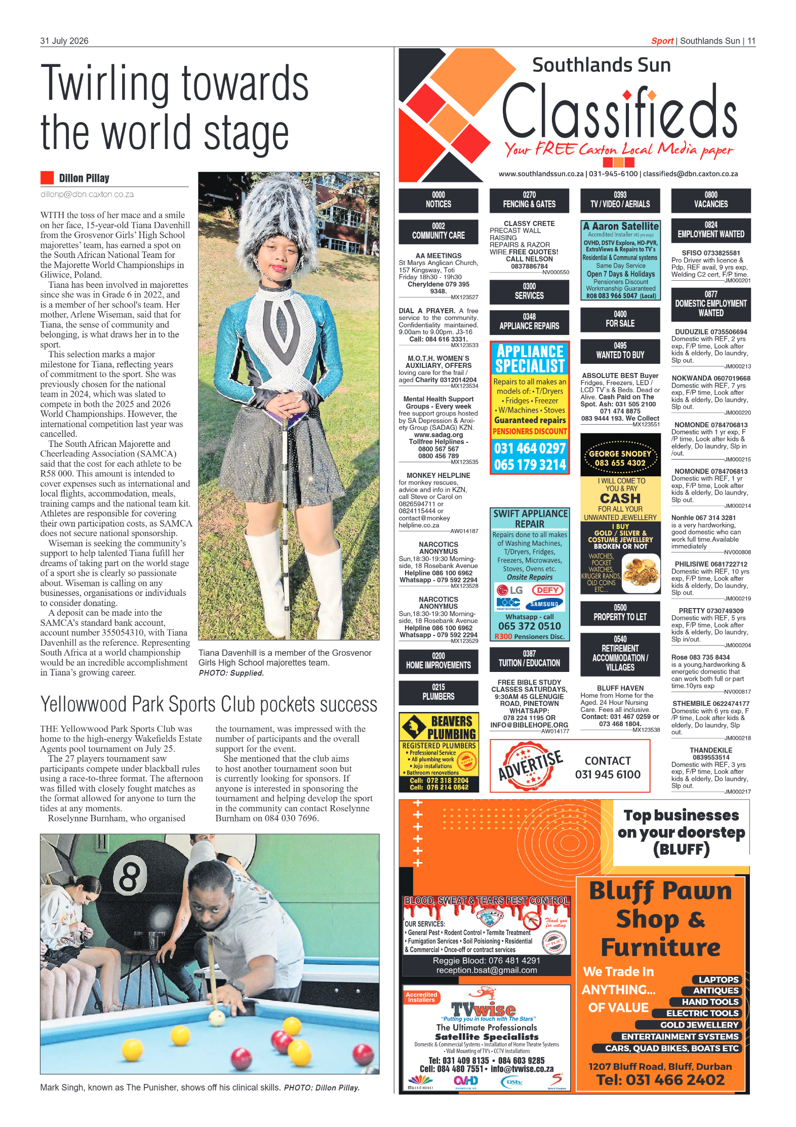 Southlands Sun 31 July 2026 page 11