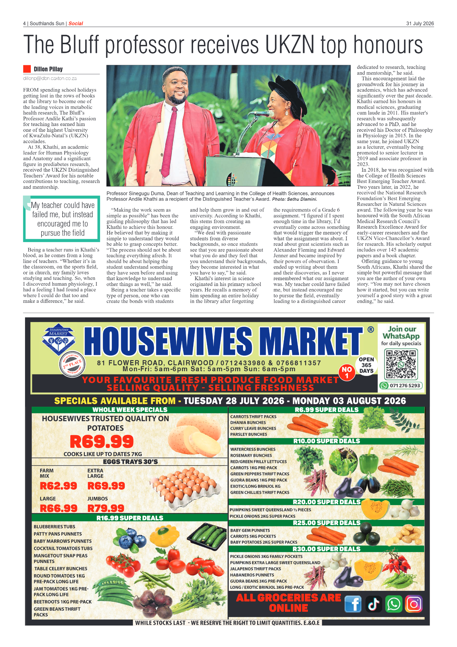 Southlands Sun 31 July 2026 page 4