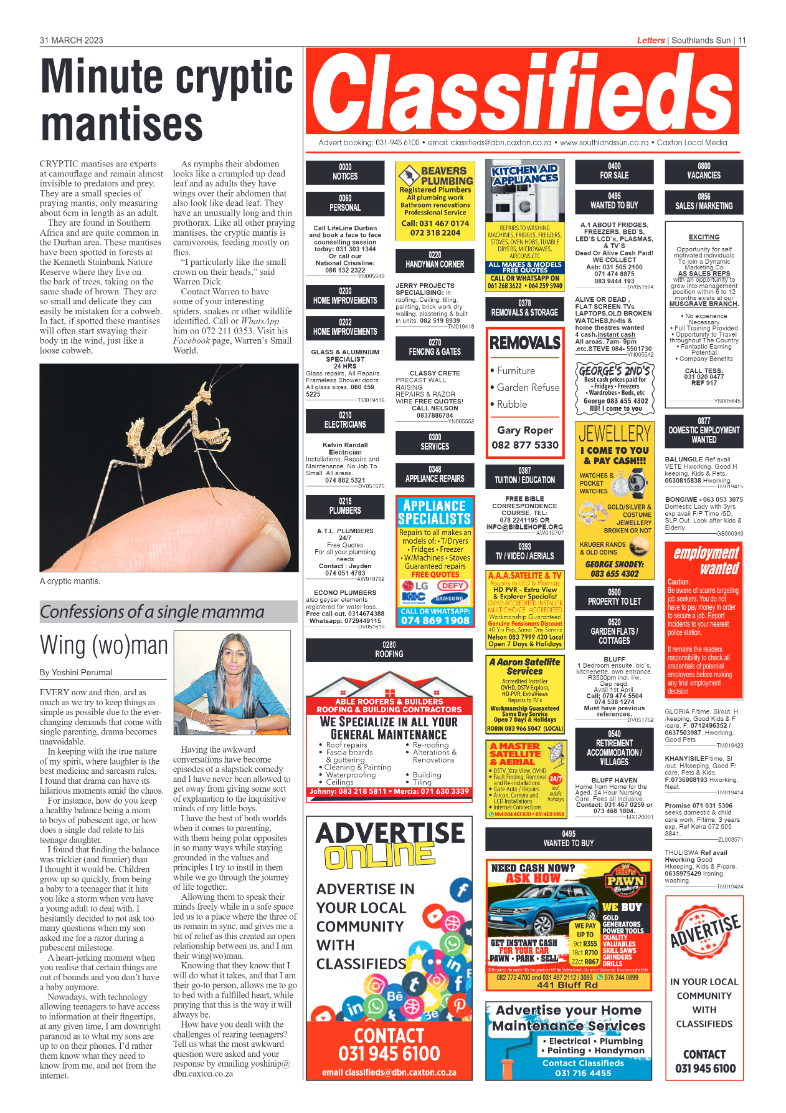 Southlands Sun 31 March 2023 page 11