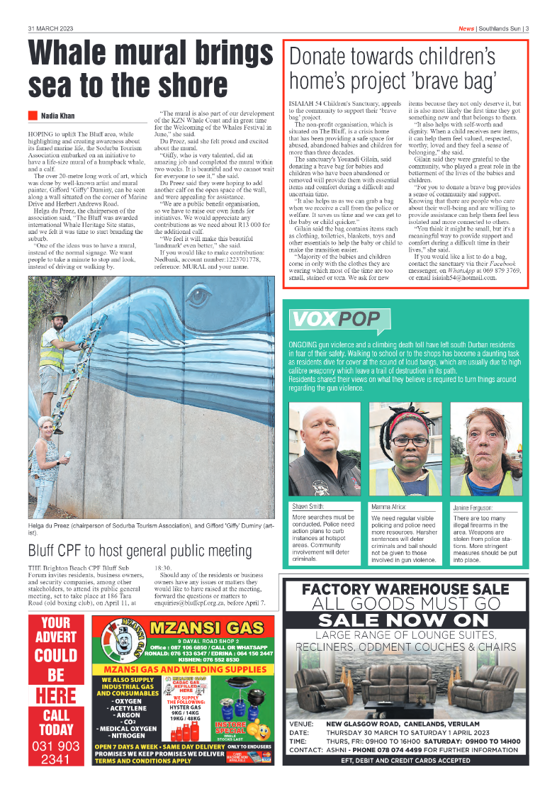 Southlands Sun 31 March 2023 page 3