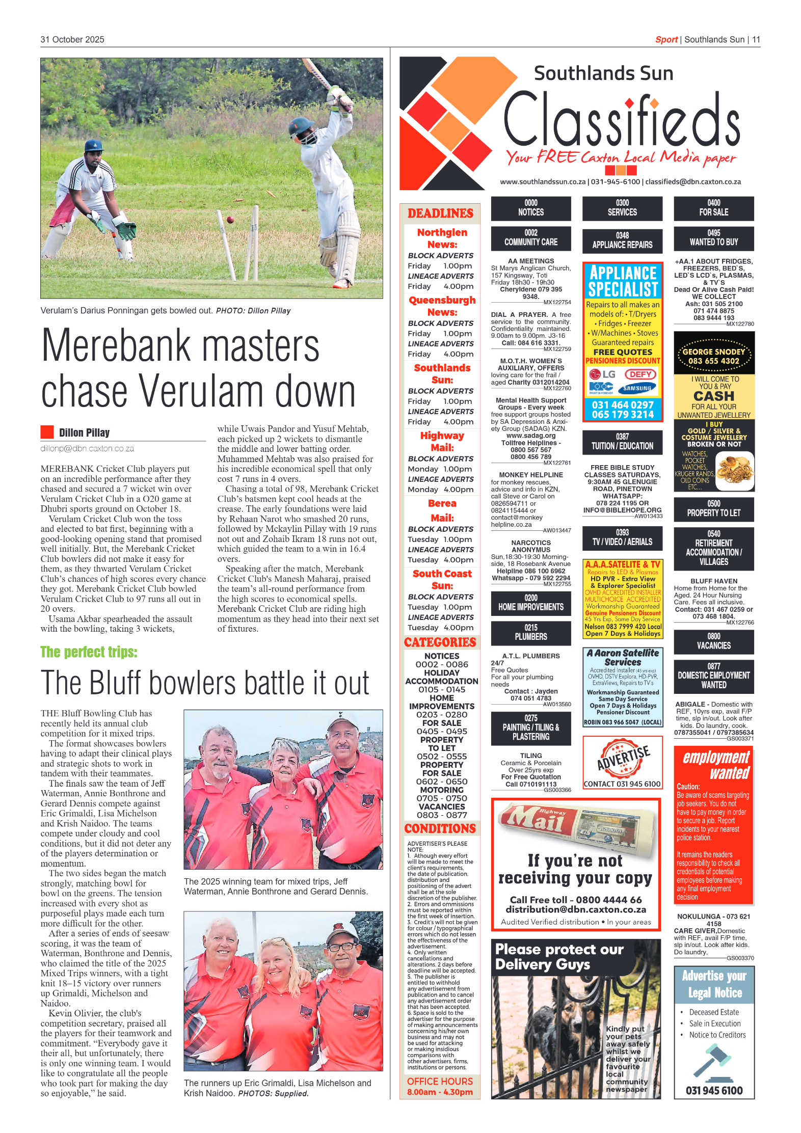 Southlands Sun 31 October 2025 page 11