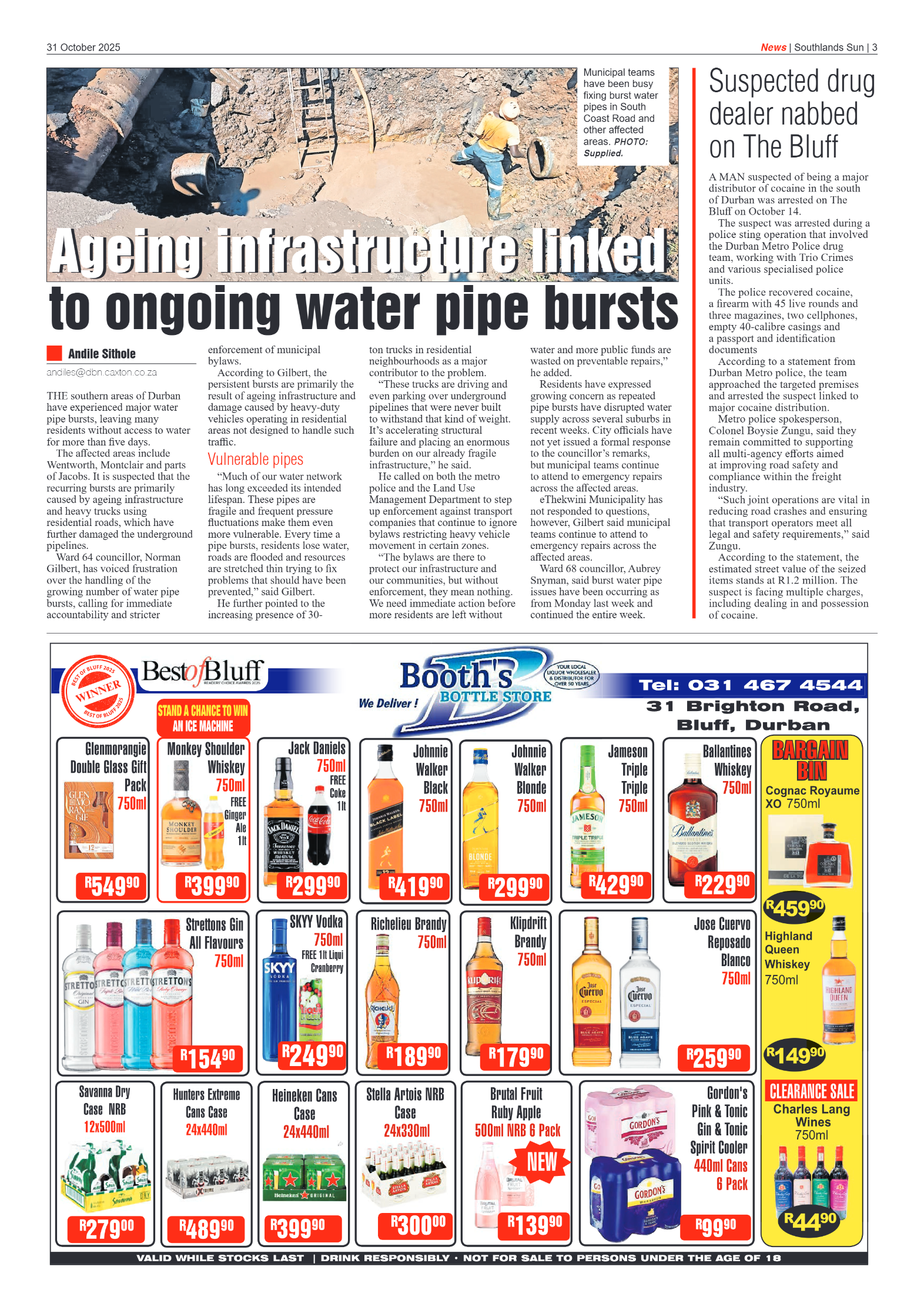 Southlands Sun 31 October 2025 page 3