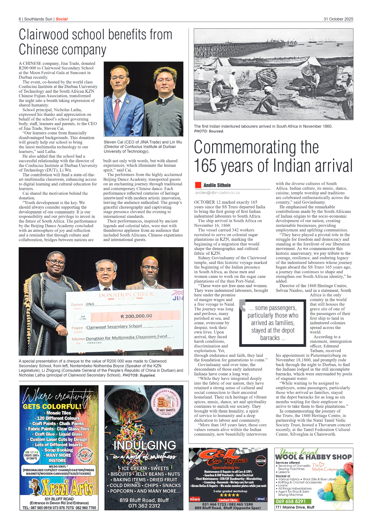 Southlands Sun 31 October 2025 page 6