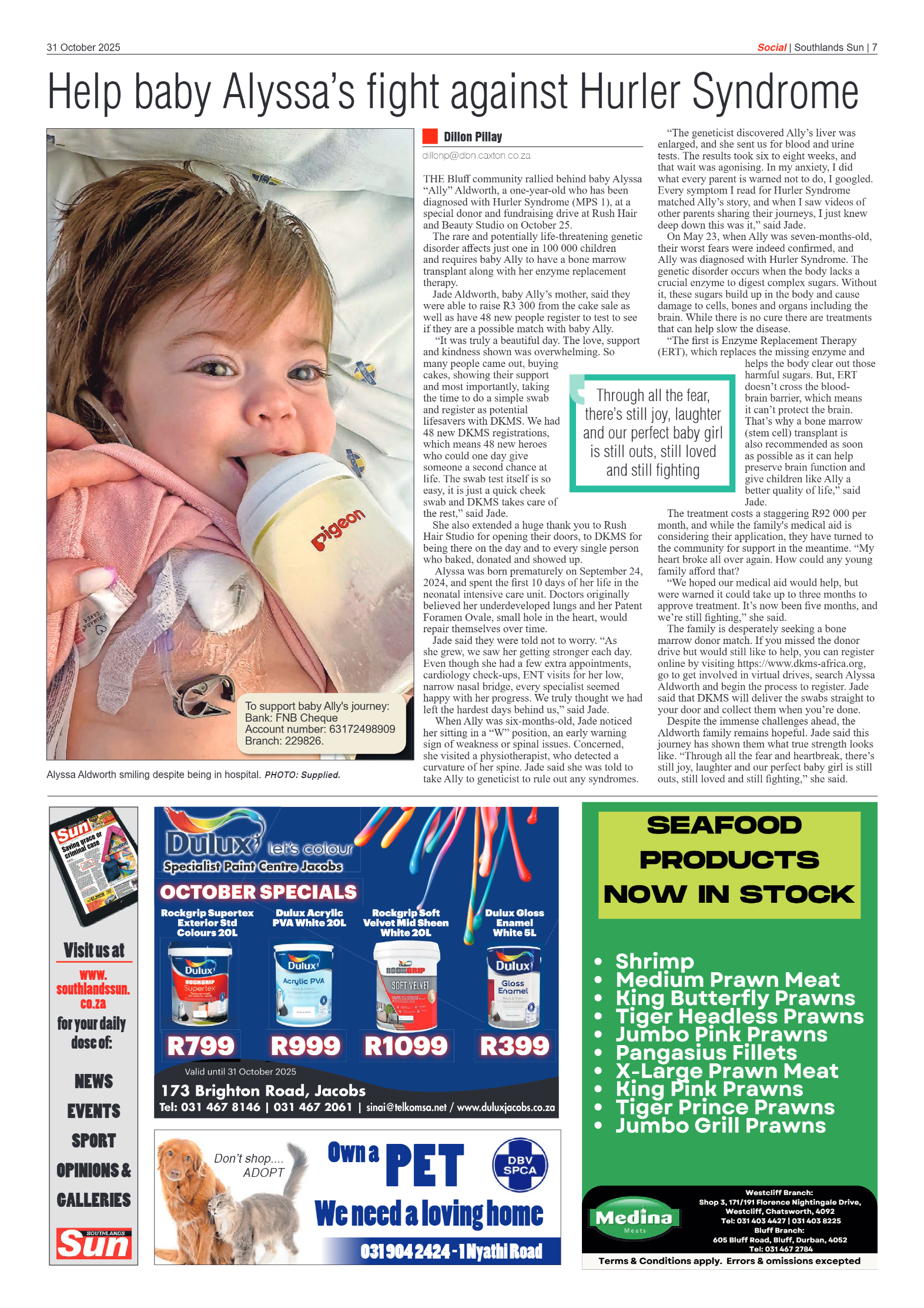Southlands Sun 31 October 2025 page 7