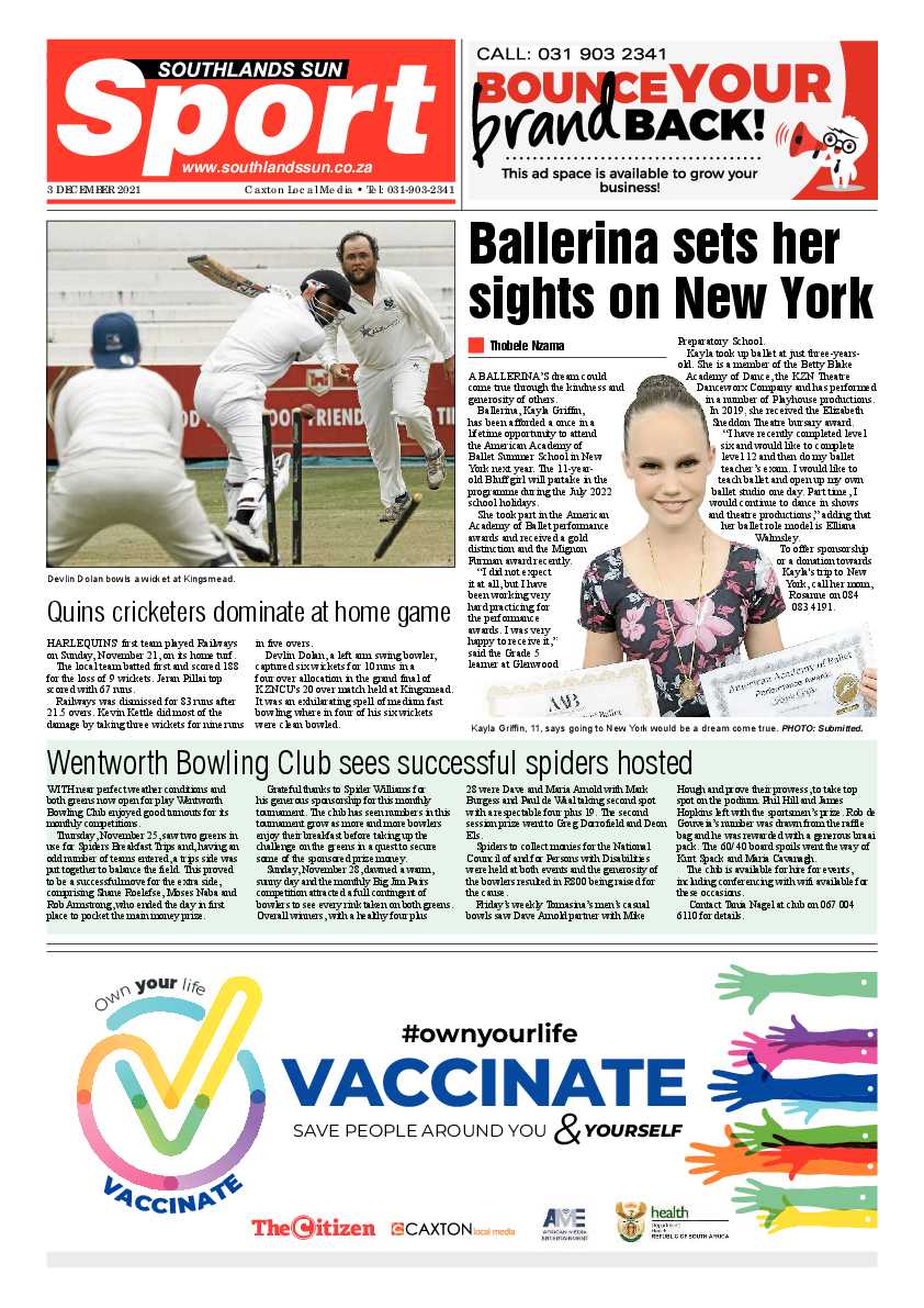 Southlands Sun 3 December 2021 page 12