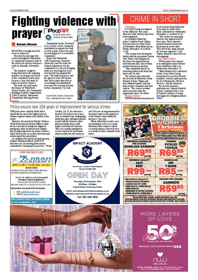 Southlands Sun 3 December 2021 page 3