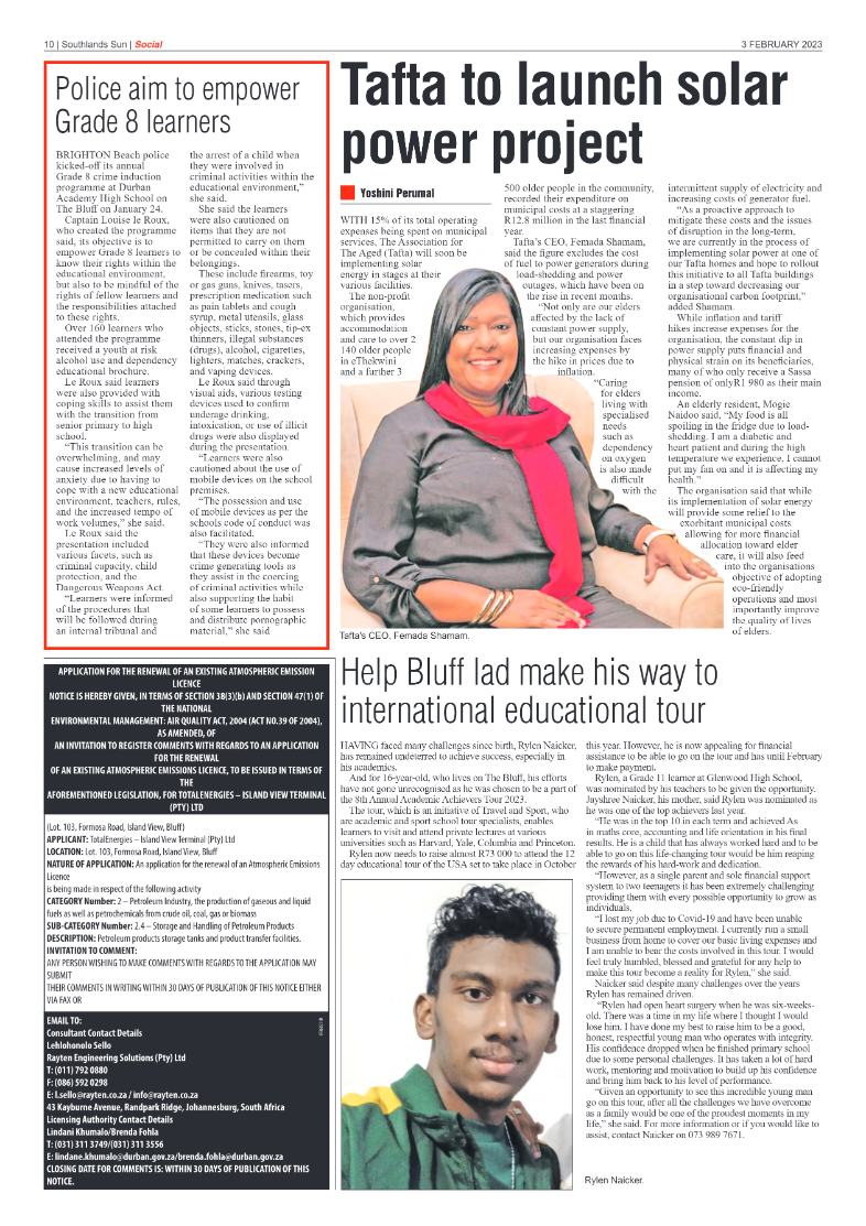 Southlands Sun 3 February 2023 page 10