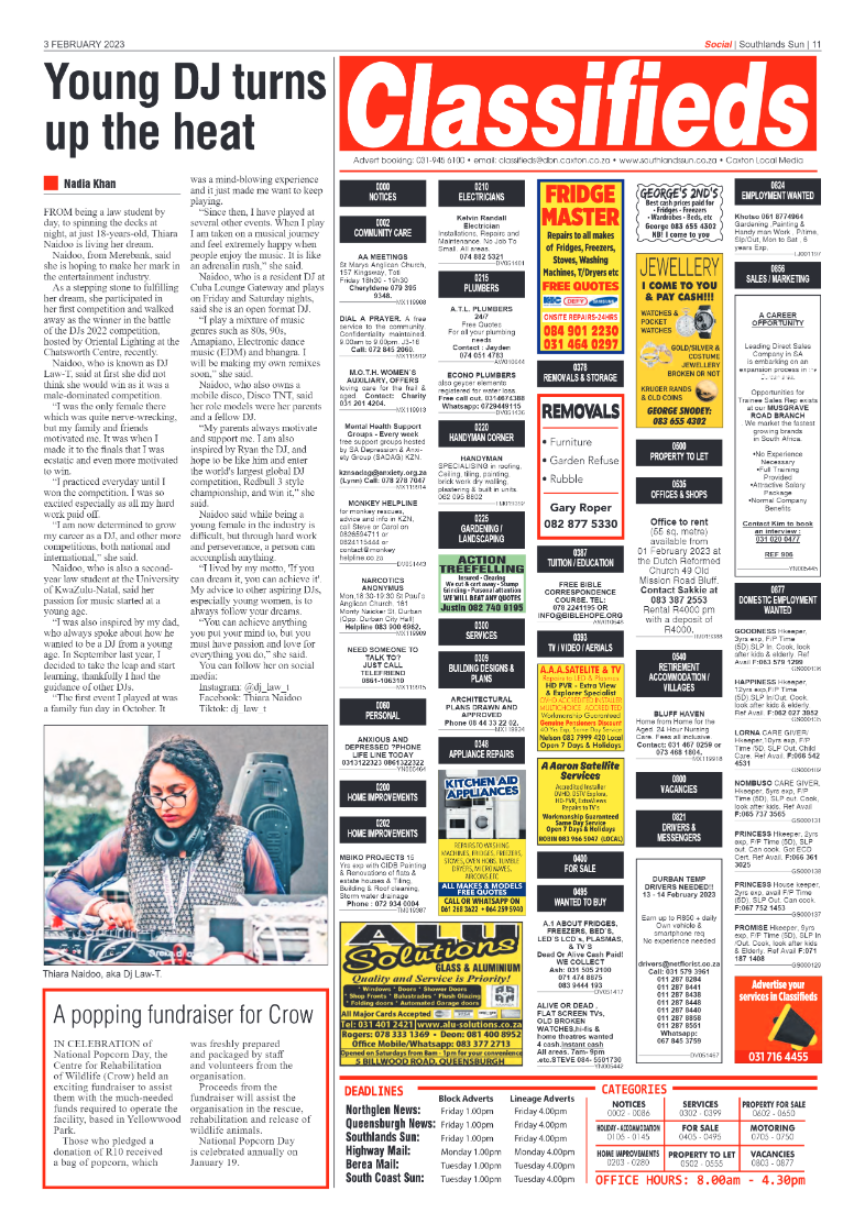 Southlands Sun 3 February 2023 page 11