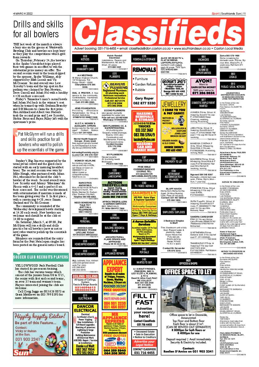 Southlands Sun 4 March 2022 page 11