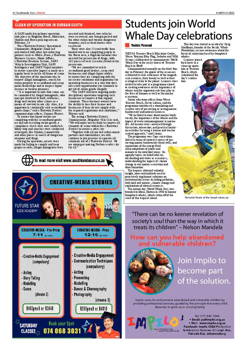 Southlands Sun 4 March 2022 page 4