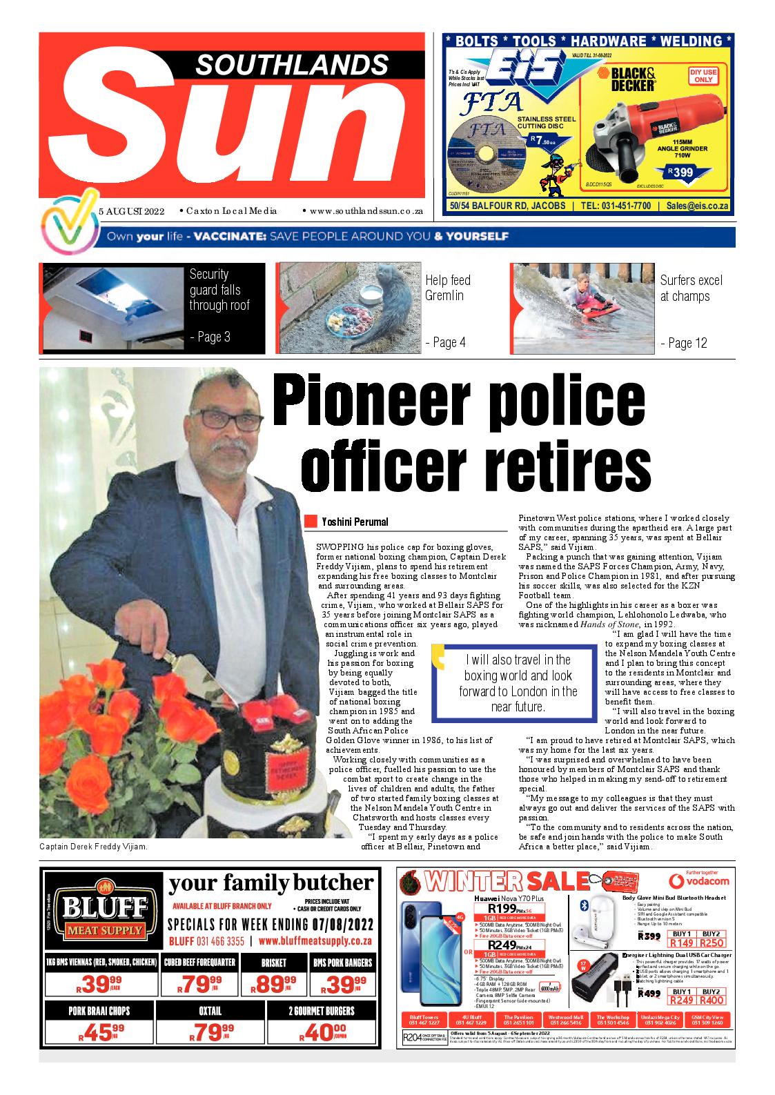 Southlands Sun 5 August 2022 page 1