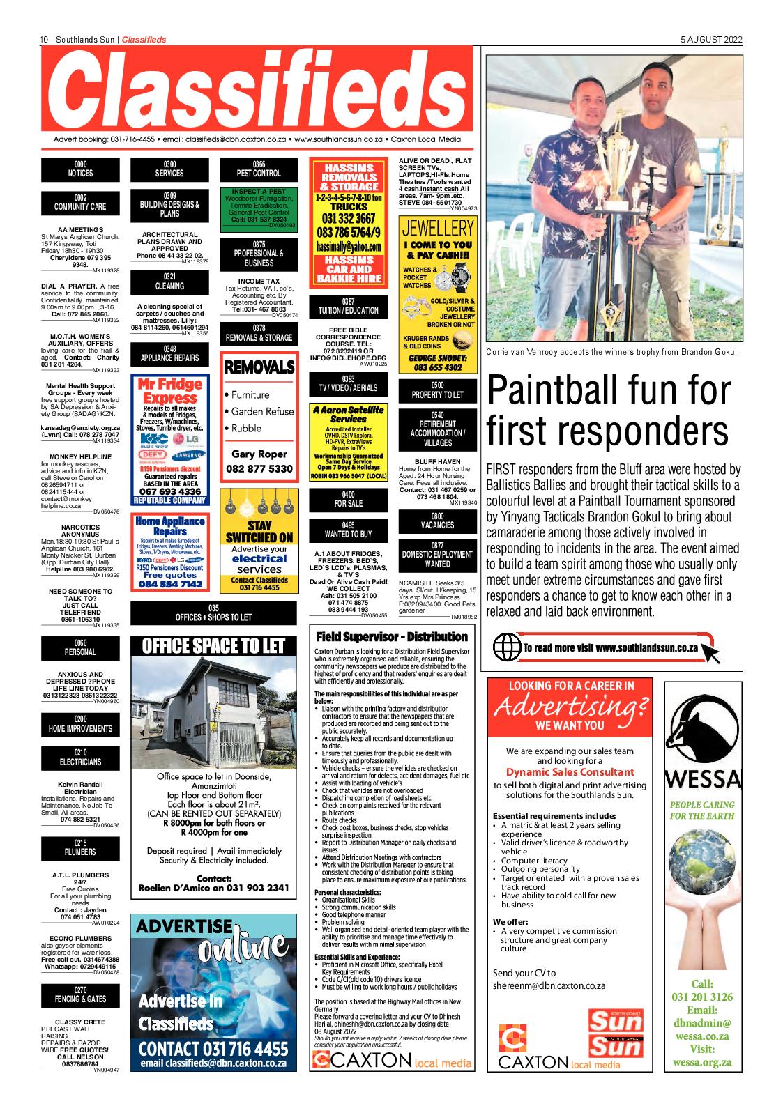 Southlands Sun 5 August 2022 page 10