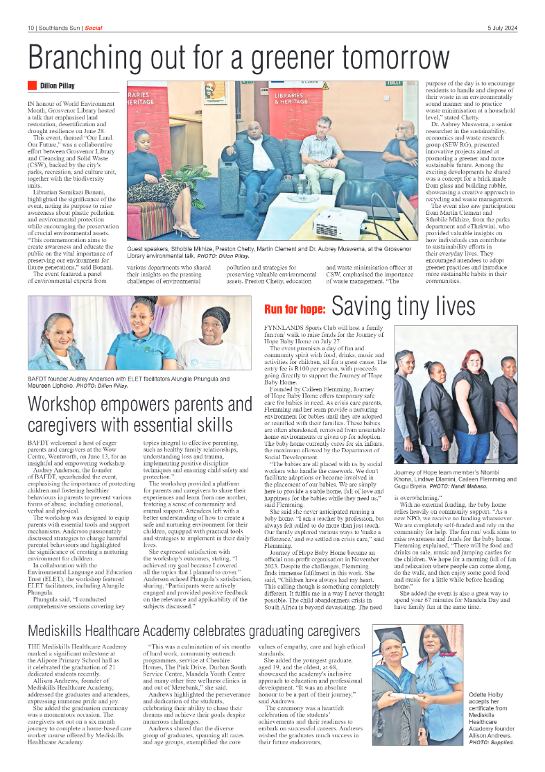 Southlands Sun 5 July 2024 page 10