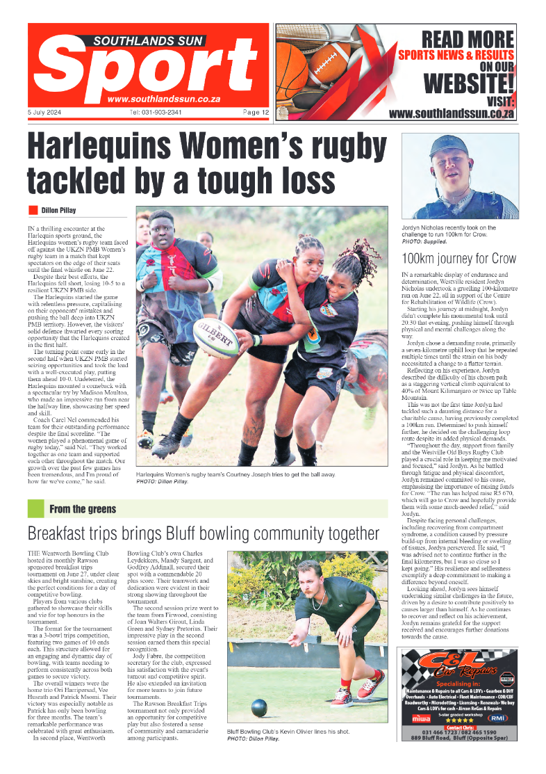 Southlands Sun 5 July 2024 page 12