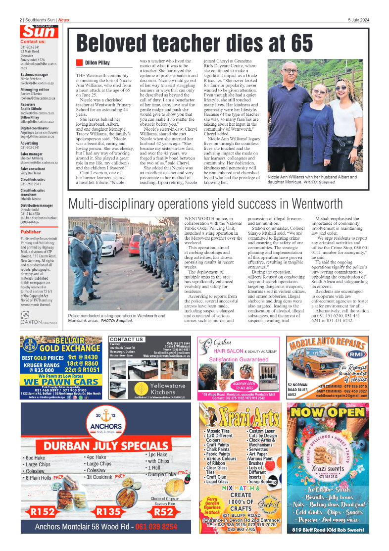 Southlands Sun 5 July 2024 page 2