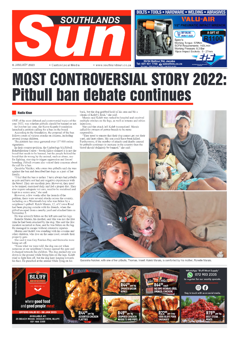 Southlands Sun 6 January 2023 page 1