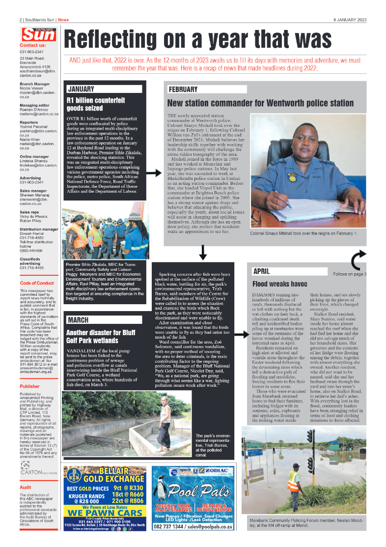 Southlands Sun 6 January 2023 page 2