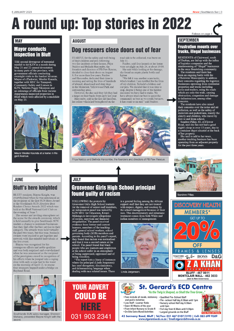 Southlands Sun 6 January 2023 page 3