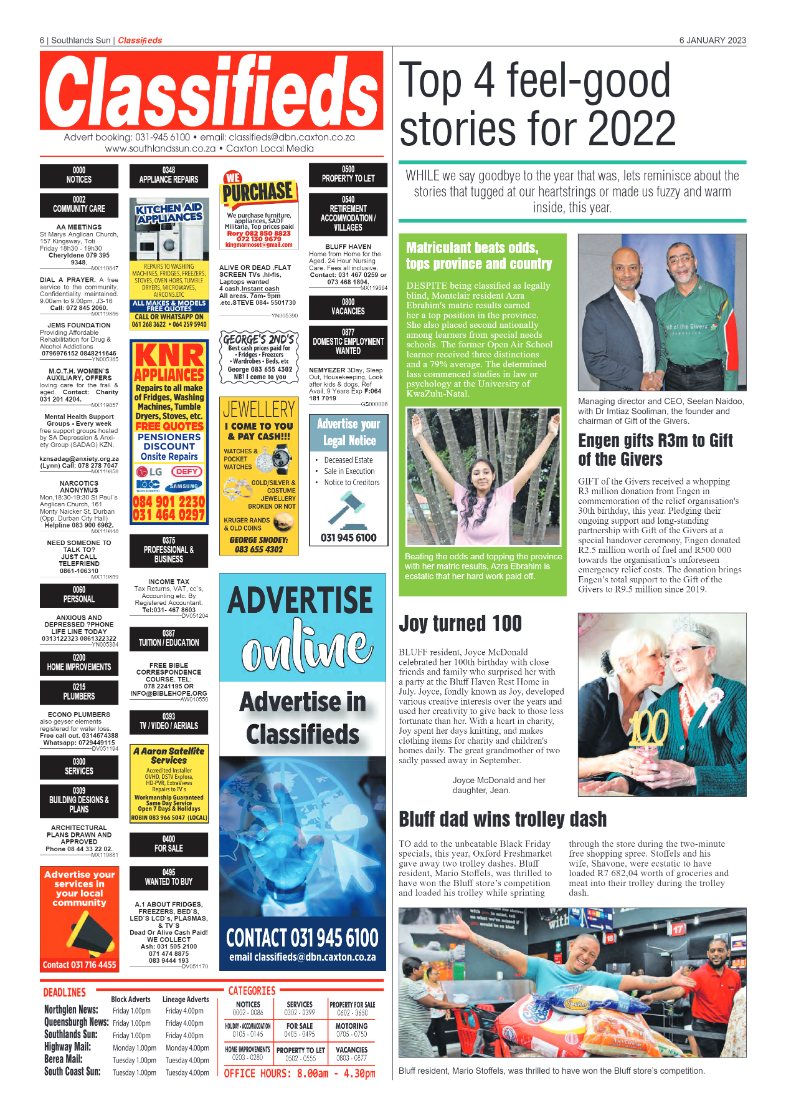 Southlands Sun 6 January 2023 page 6