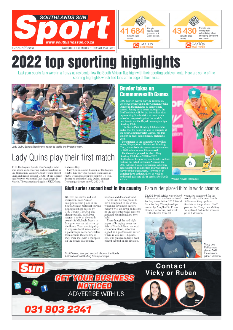 Southlands Sun 6 January 2023 page 8