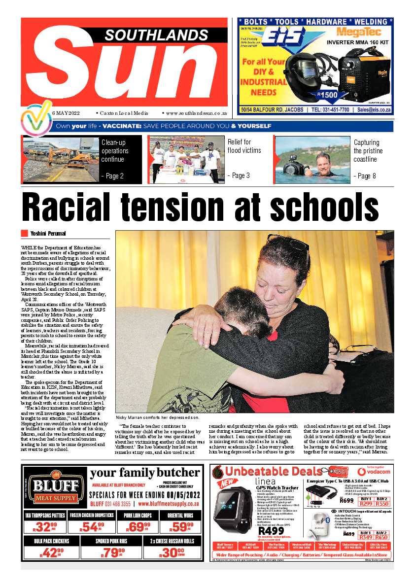 Southlands Sun 6 May 2022 page 1