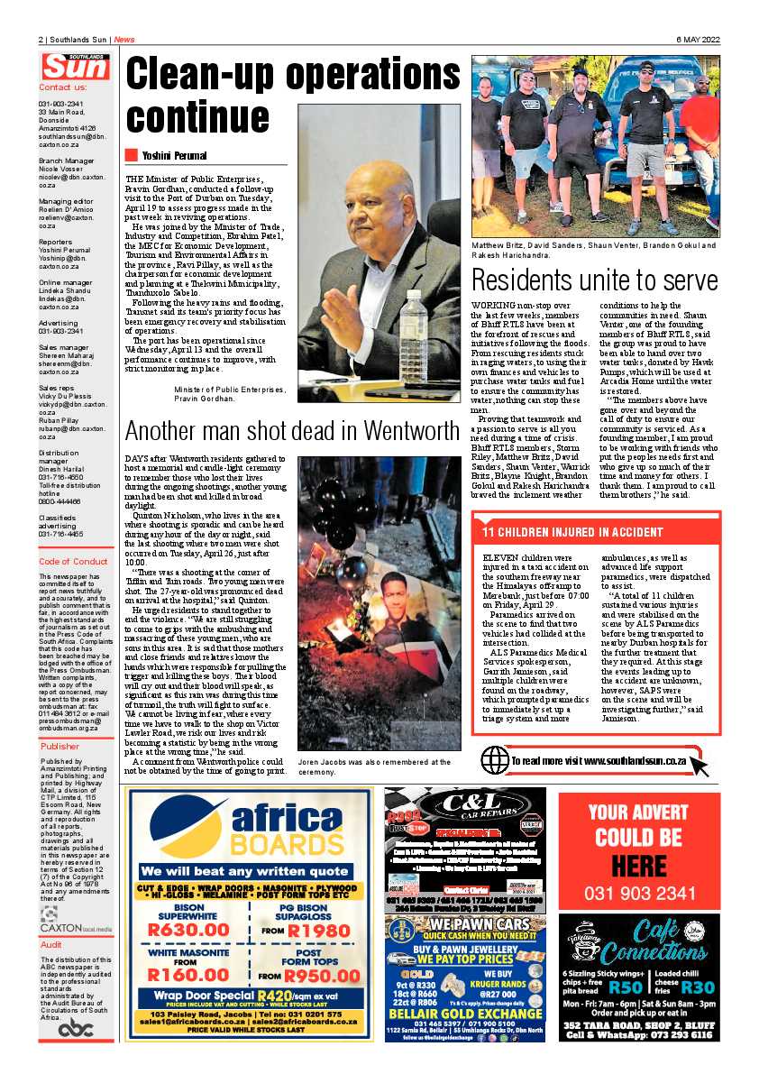 Southlands Sun 6 May 2022 page 2