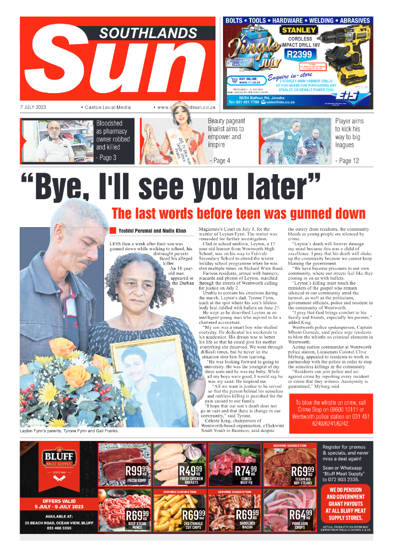 Southlands Sun 07 July 2023 page 1