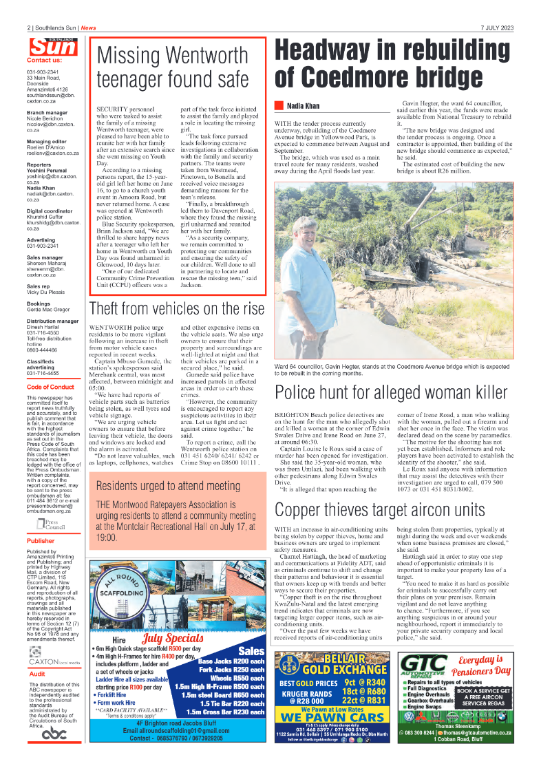 Southlands Sun 07 July 2023 page 2