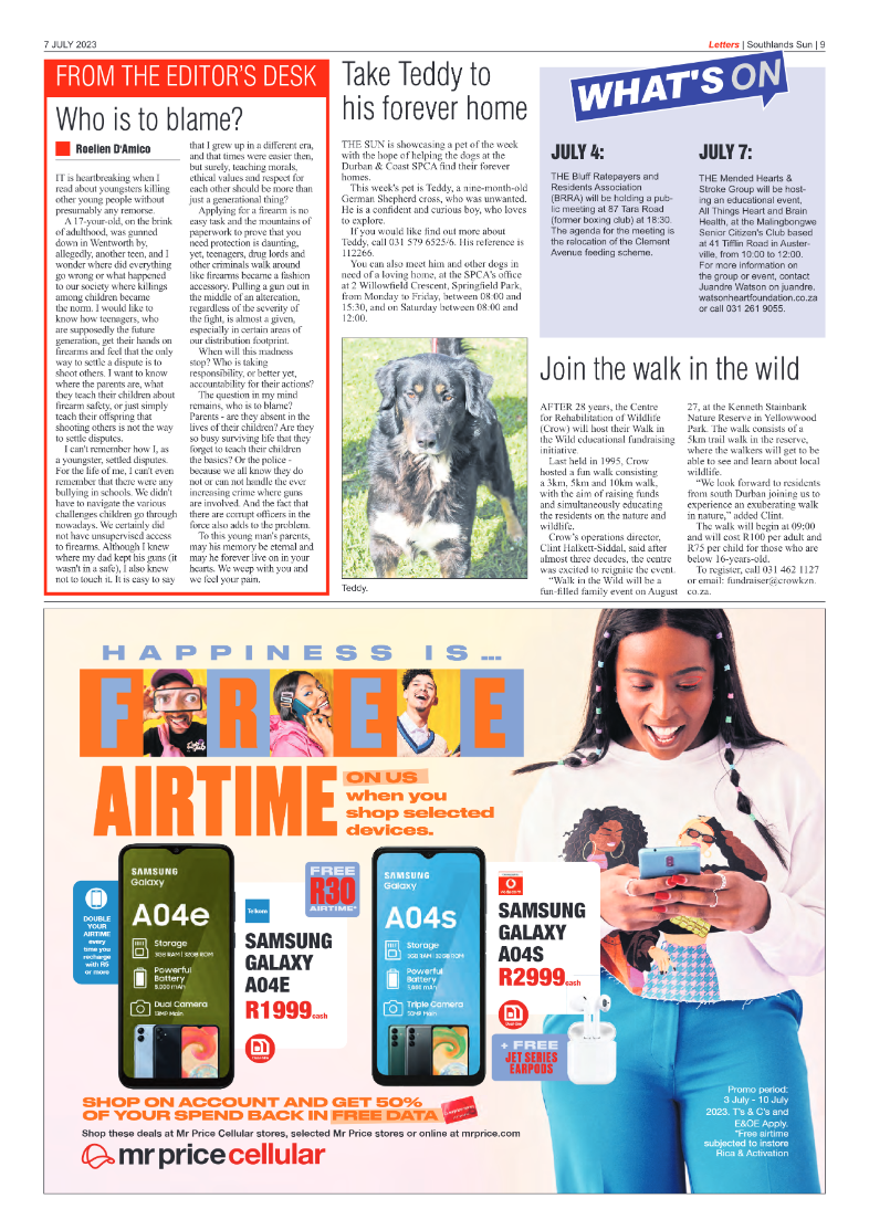 Southlands Sun 07 July 2023 page 9