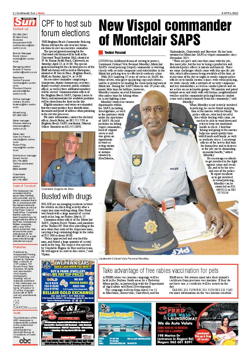 Southlands Sun 8 April 2022 page 2