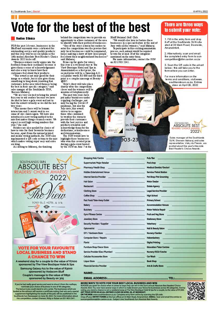 Southlands Sun 8 April 2022 page 8