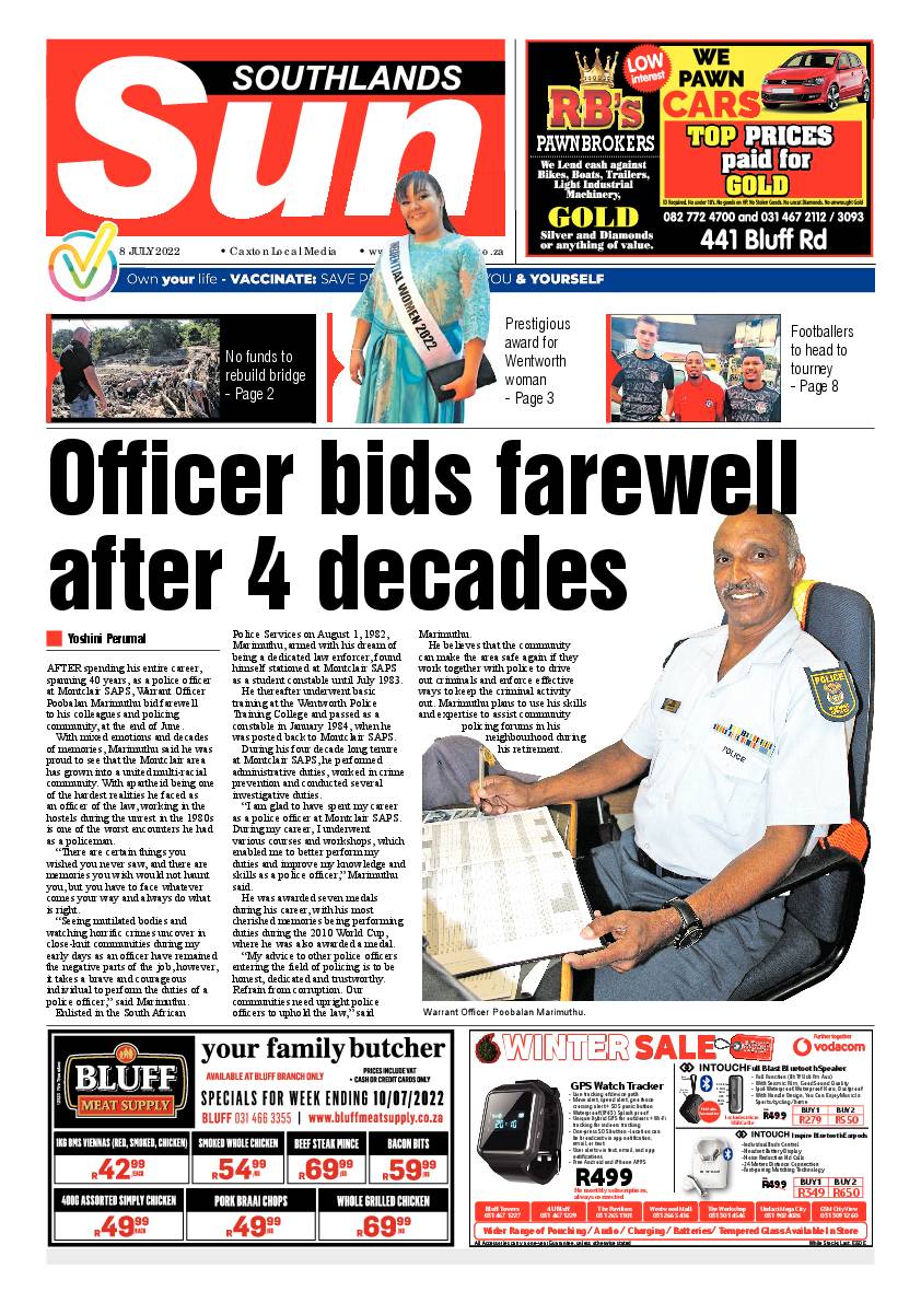 Southlands Sun 8 July 2022 page 1