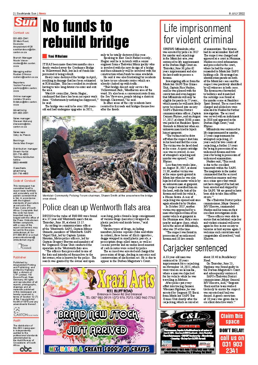 Southlands Sun 8 July 2022 page 2