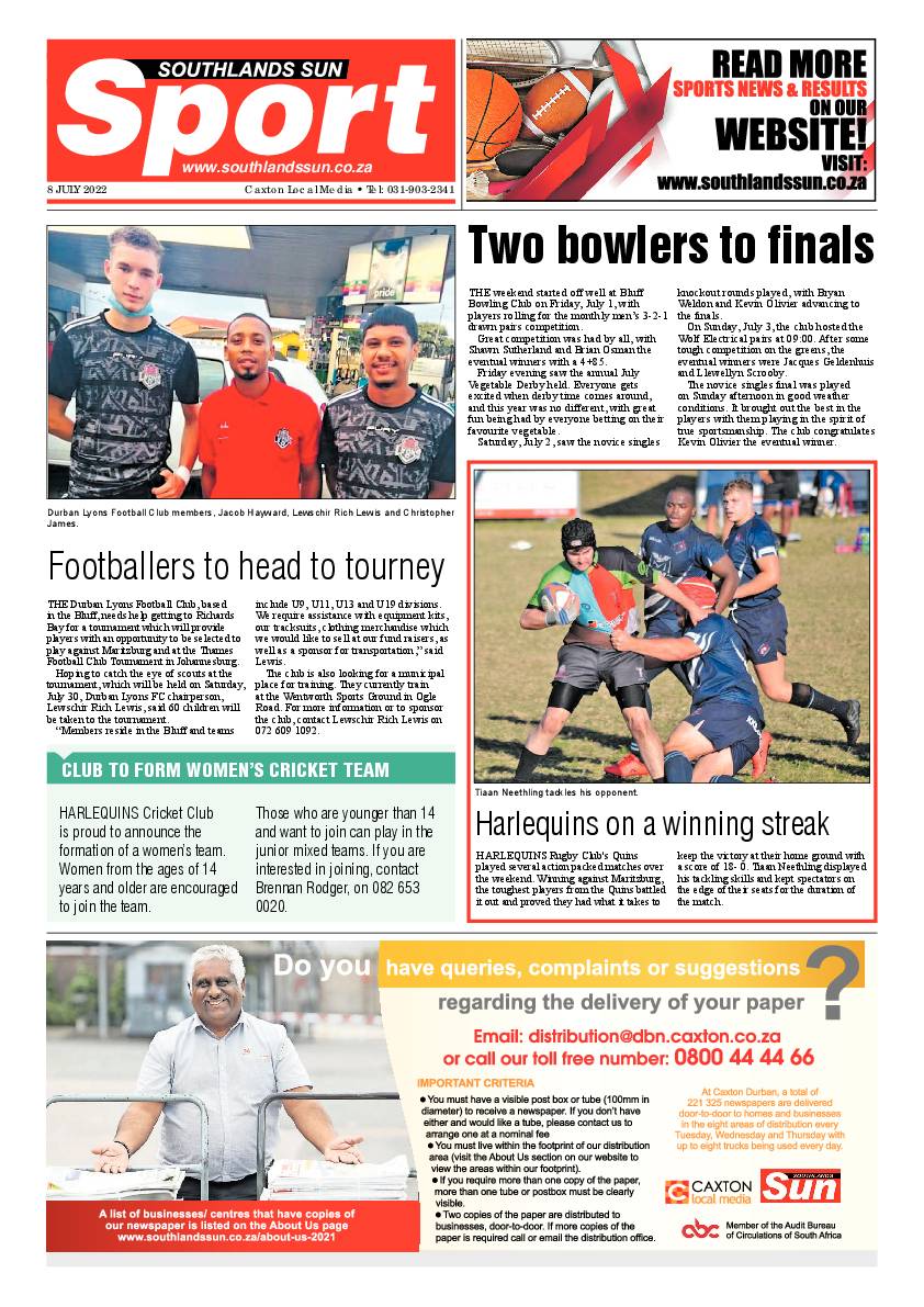 Southlands Sun 8 July 2022 page 8