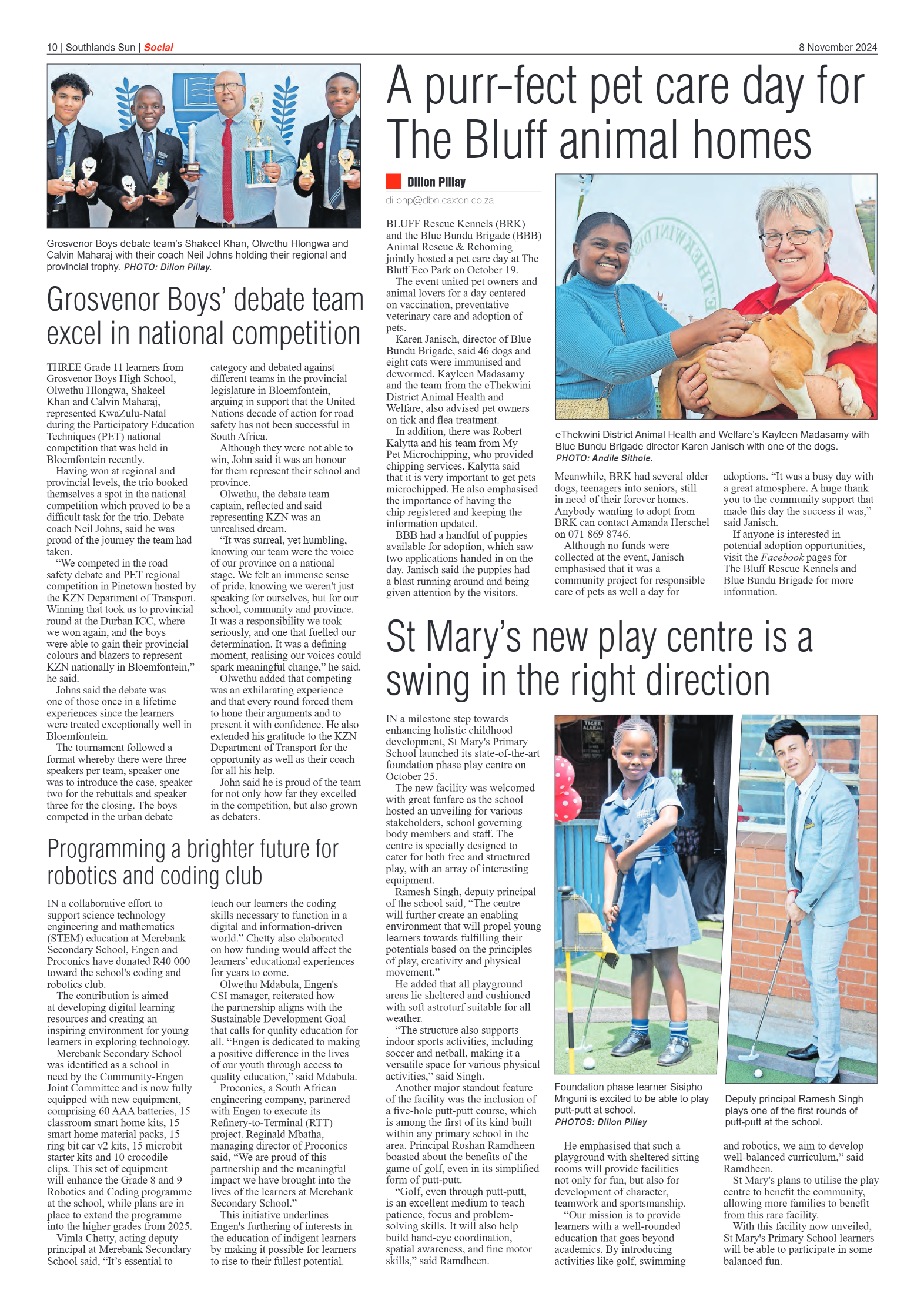 Southlands Sun 8 November 2024 page 10