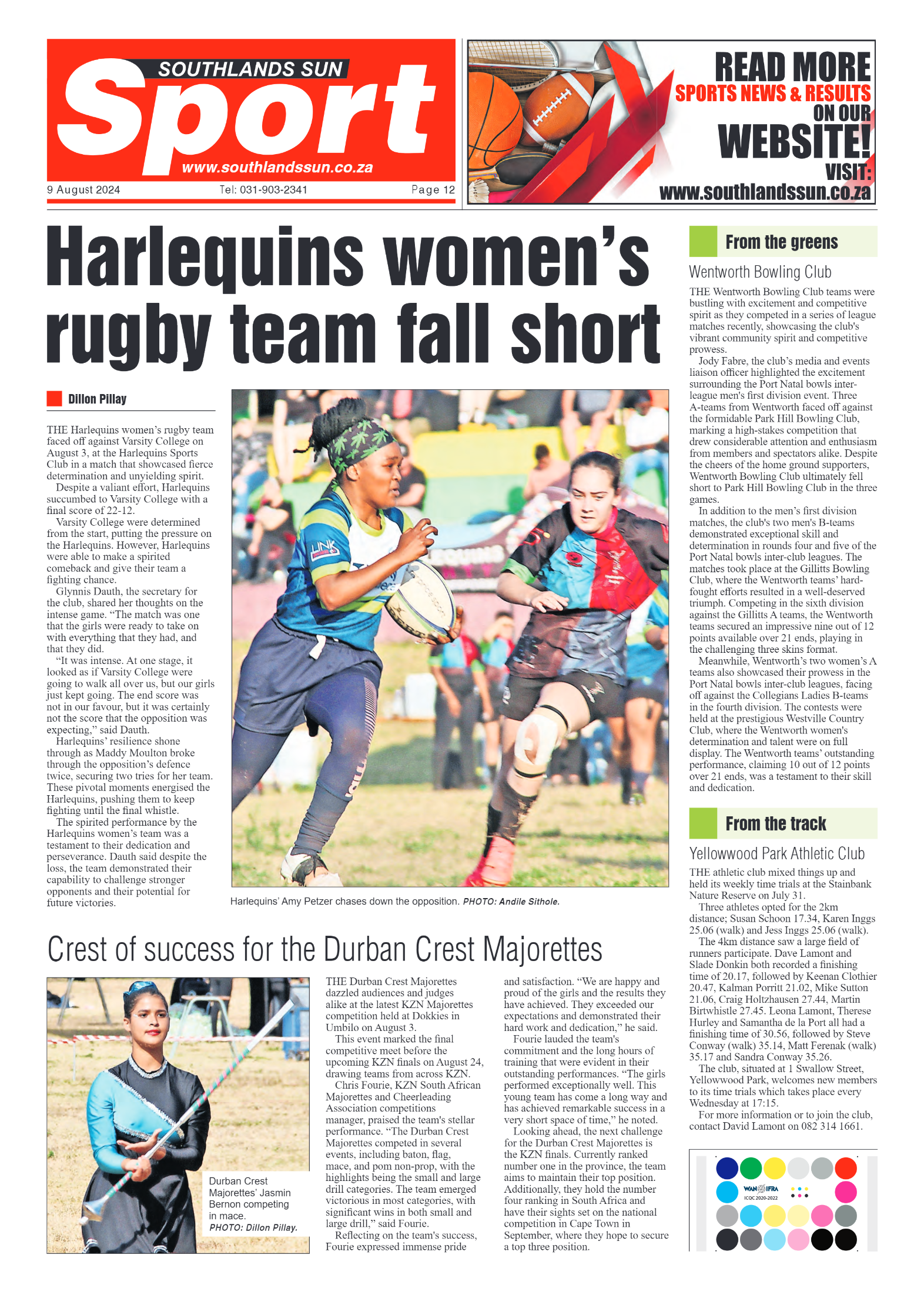 Southlands Sun 9 August 2024 page 12