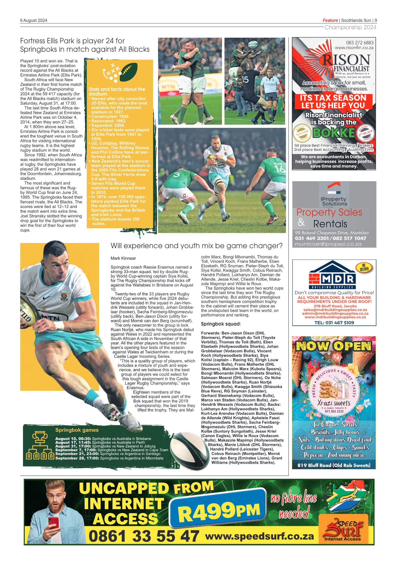 Southlands Sun 9 August 2024 page 9