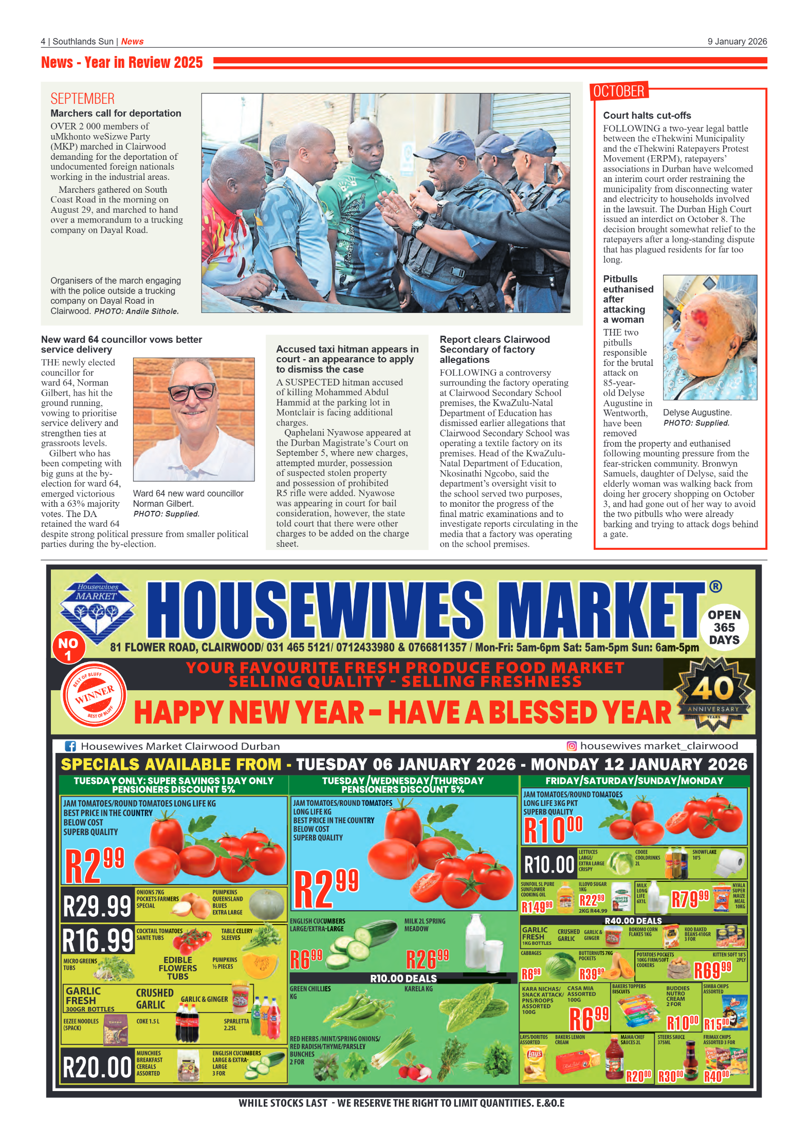 Southlands Sun 9 January 2026 page 4