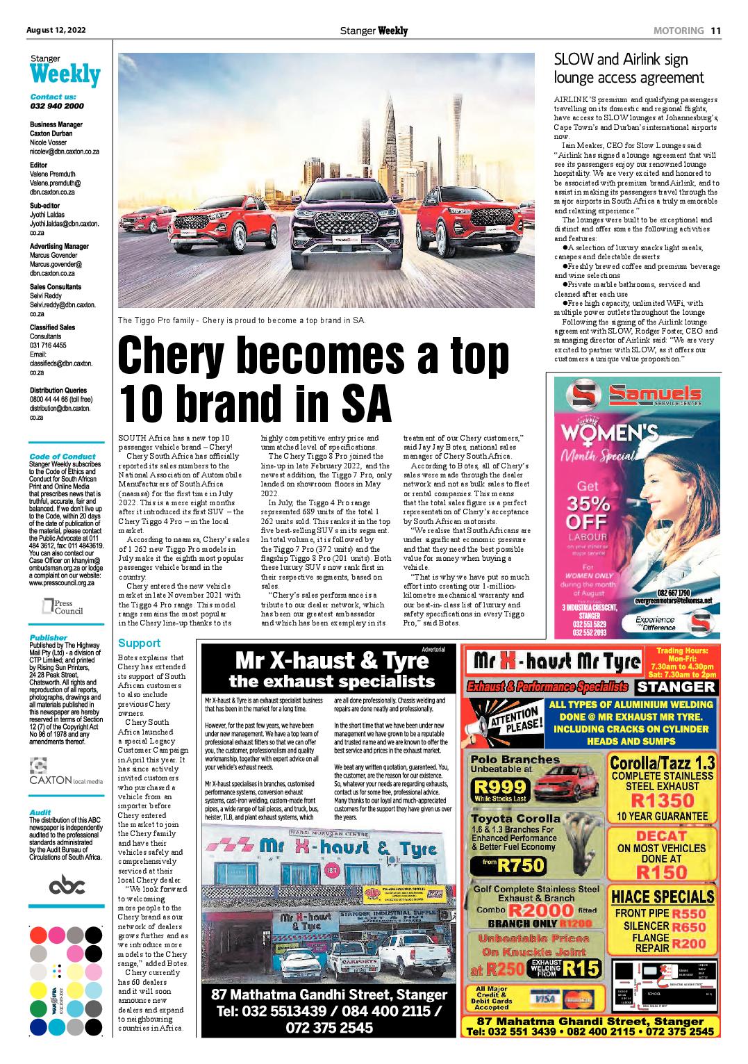 Stanger Weekly 12 August 2022 page 11
