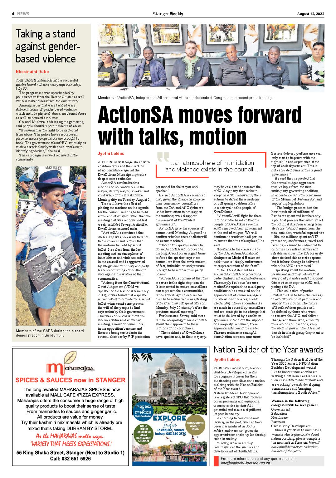 Stanger Weekly 12 August 2022 page 4