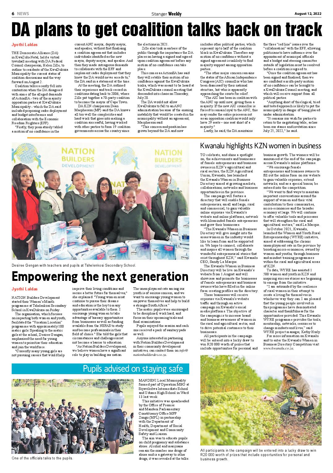 Stanger Weekly 12 August 2022 page 6