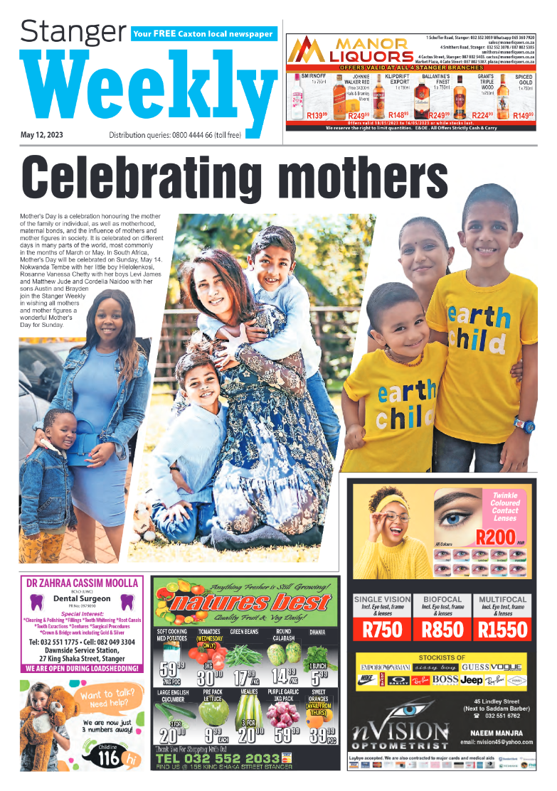 Stanger Weekly 12 May 2023 page 1