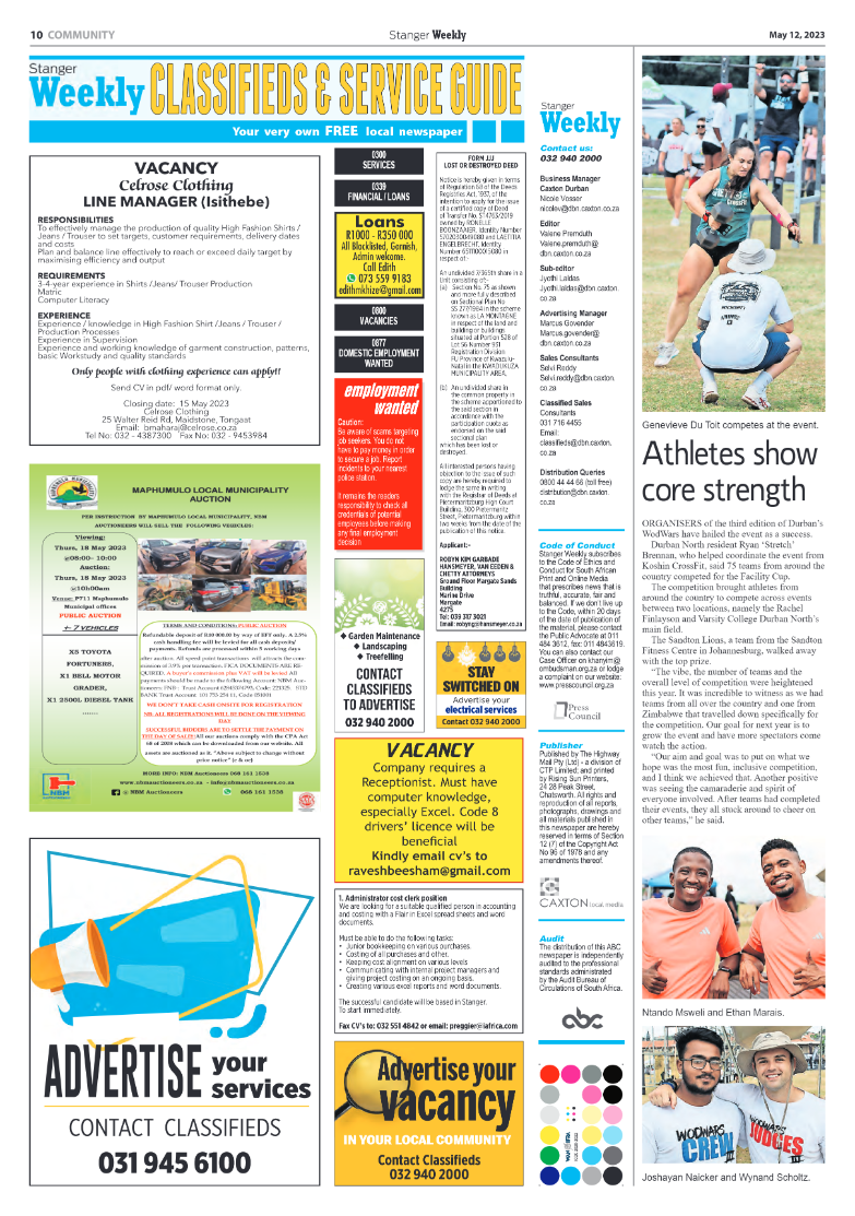Stanger Weekly 12 May 2023 page 10